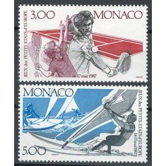 Monaco 1987 Mi 1808/09 MNH - Al 2-lea Joc al Statelor Mici ale Europei, Monaco