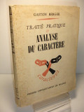 Traite pratique d&#039;analyse du caractere / Gaston Berger