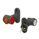 Lampa gabarit Universal, 12/24V, 118x100mm, alb-rosu-galben, omologare ECE, cu LED, , Stanga, Dreapta