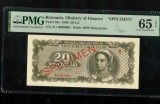 Romania M.F 20lei 1950 P84s specimen UNC