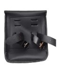 Portbagaj Scuter/Bicicleta Vintage Retro Piele Sintetica 25x19x10 cm Negru/Maro Nou 2024