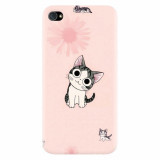 Husa silicon pentru Apple Iphone 4 / 4S, Cute Cat 101