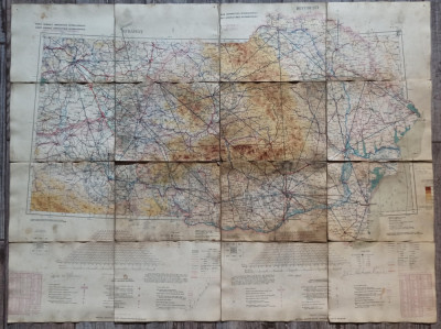 Harta Normala Aeronautica Internationala, Romania 1937 foto