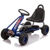 Kart cu Pedale Copii KidsCare G201 Albastru, 3-6 Ani, Scaun Reglabil, Frana de Mana, Roti Rezistente, Max 30kg
