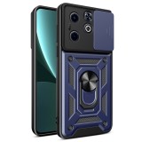 Husa pentru infinix hot 40i / smart 8, slide si snap, camshield, blue