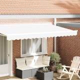 VidaXL Baldachin Valance pentru Cadru 4 m Alb 3.8x0.2 m