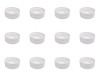 Set boluri, 12 piese, 60 ml, Portelan, Alb