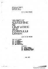 Vasele sanghine si limfatice ale corpului uman-Gh. Frasin