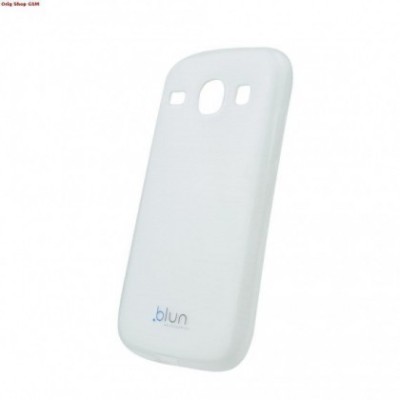 Husa silicon Jelly Blun Samsung Galaxy Core I8260 Alb Blister foto