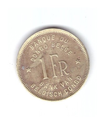 Moneda Congo belgian 1 franc 1944, stare buna, curata foto