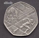 Anglia Marea Britanie 2014 50 Pence, Comemorativa, Jocurile Commonwealth Glasgow