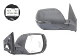 Oglinda exterioara Honda Crv, 11.2015; Crv, 01.20, Dreapta, reglare electrica; grunduita; incalzita; geam convex; cromat; pliere electrica; 9 pini;