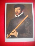 HOPCT 23116 MUZICIAN- SCOALA FRANCEZA 1566-MUZEUL LUVRU --FRANTA -- CP PICTURA --NECIRCULATA