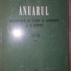Anuarul Institutului de Istorie si Arheologie „A. D. Xenopol” XVII