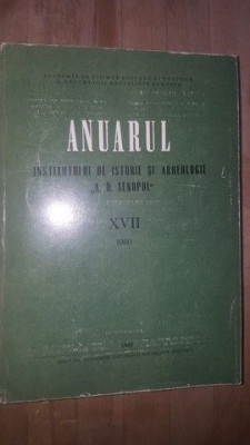 Anuarul Institutului de Istorie si Arheologie &amp;bdquo;A. D. Xenopol&amp;rdquo; XVII foto