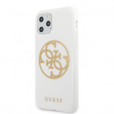 Guess Husa pentru iPhone 11 Pro Max Circle Glitter Auriu foto