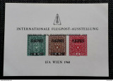 AUSTRIA 1968 - EVENIMENTE IFA VIENA COLITA NESTAMPILATA, Nestampilat