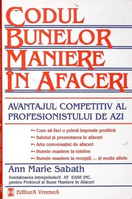 CODUL BUNELOR MANIERE IN AFACERI-ANN MARIE SABATH-270954 foto