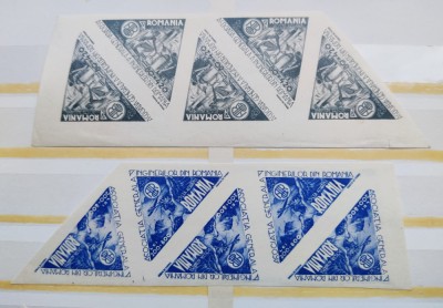 1945 - A.G.I.R. Posta Aeriana - bloc de 5 timbre MNH** - LP 182 AGIR nestampilat foto
