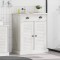 vidaXL Dulap de Baie VIGO Alb 67.5 x 34 x 80 cm Lemn masiv de pin 4019110
