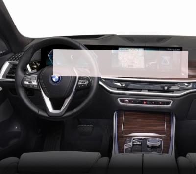 Folie Protectie Navigatie BMW X6 2024+, Duragon, protectie Display Navigatie, silicon Transparent, Anti-zgarieturi, kit instalare foto