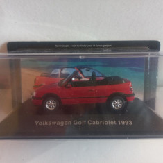 Macheta Volkswagen Golf Cabriolet - 1993 1:43 Deagostini Volkswagen