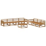 vidaXL Set de canapele de exterior 8 pcs natural Lemn Solid de Acacia 3382407
