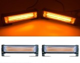 40W COB LED Lumina de avertizare intermitenta, urgenta camion chihlimbar stivuitor auto 12 / 30V