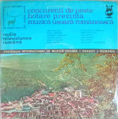 Disc vinil, LP. Concurenti De Peste Hotare Prezinta Muzic&amp;amp;#259; Usoara Romaneasca-COLECTIV foto