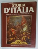 STORIA D&#039; ITALIA VOL . 4 : DALLA CIVILITA &#039; LATINA ALLA NOSTRA REPUBLICA , ( 1250-1500 ) , testo di PAOLO BREZZI , 1980, SUPRACOPERTA CU URME DE
