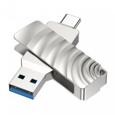 Memorie Externa Borofone BUD 3 (pendrive) 16GB I USB 3.0 / USB Type-C Blister Silver