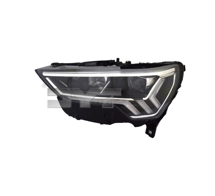 Far AUDI Q3 (F3), 07.2018-, partea stanga, TYC, cu LED daytime running light; LED; electrical; fara LED module; fara unitate control LED; cu motor; L