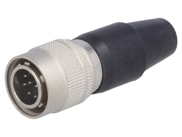 Conector circular HR10 push-pull mufă 2A argintat pentru lipire