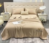 Cumpara ieftin Lenjerie Pat Tip Matase Camino Co005, Bumbac, Poliester, 4 Piese, Fara Elastic, Bej, Crem