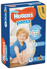 Scutece-chilotel Huggies Jumbo Pack, Nr.4, Baieti, 9-14 kg, 36 buc foto