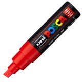 Marker UNI PC-8K Posca, 8.0 mm,varf tesit,rosu
