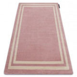 Covor HAMPTON cadru roz, 200x290 cm, Dreptunghi, Polipropilena