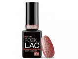 RockLac 131 - limpede cu sclipici roz-aurii, 11ml, ENII NAILS