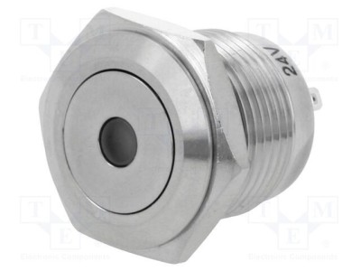Comutator Anti-Vandalism ONPOW 2 SPST-NO 2A/36VDC IP65 &amp;Oslash;16mm foto