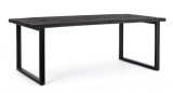 Cumpara ieftin Masa otel lemn mango negru Hastings 200x100x76 cm