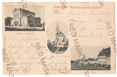 3810 - TARGU-MURES, Litho, Romania - old postcard - used - 1899 foto