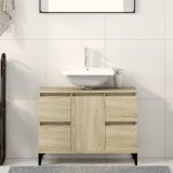 VidaXL Dulap de chiuvetă, stejar sonoma, 80x33x60 cm, lemn prelucrat 849666