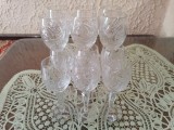 2 seturi pahare cu picior din cristal made in RSR vintage
