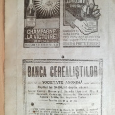 reclama sampanie ”La Victoire”, 1922, 16 x 23 cm, str. dr, Felix, Bucuresti