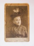 Fotografie artistica mare pe carton 164 x 107 mm cabinet foto:P.Daniel-Piatra Neamt circa 1900