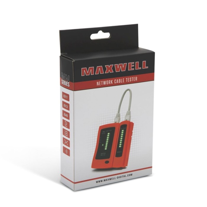 Tester de cabluri retea &ndash; compatibil RJ11, RJ12, RJ4
