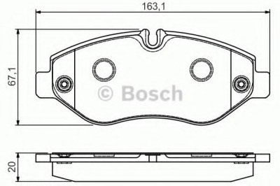 Set placute frana,frana disc IVECO DAILY V autobasculanta (2011 - 2014) BOSCH 0 986 495 113 foto