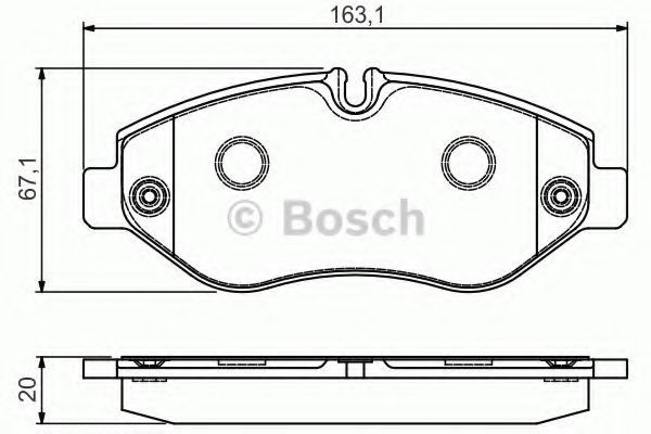 Set placute frana,frana disc IVECO DAILY V autobasculanta (2011 - 2014) BOSCH 0 986 495 113