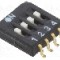 Intrerupator DIP, 2 pozitii, montare SMT, 4 sectiuni, ECE - EHS104LT