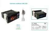 Controler Umiditate Digital 220V, 30A, cu Senzor MH40, Incubator, Uscator, Histereza, Calibrare, Alarma